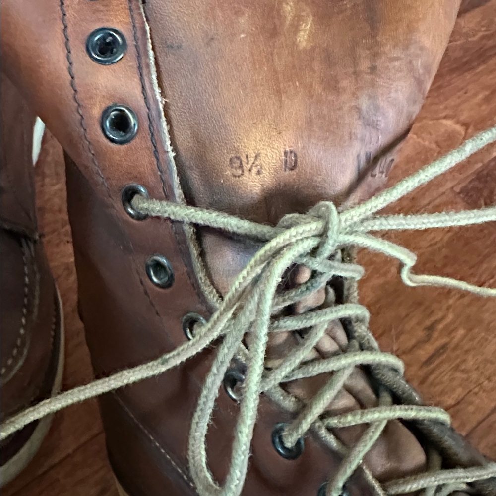Red Wing Shoes Brown Leather Men's Boots 9.5 - Picture 3 of 7